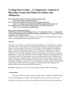 Cycling Down Under: A Comparative Analysis of Bicycling Trends