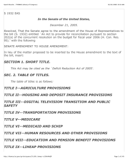 sec. 2. table of titles.