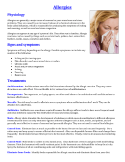 Allergies - Byui.edu