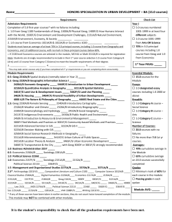 Check List - Geography