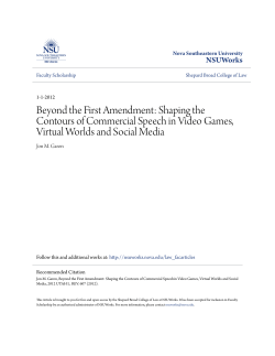 Beyond the First Amendment: Shaping the Contours of