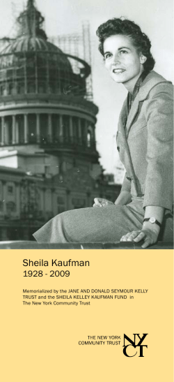 Sheila Kaufman - The New York Community Trust