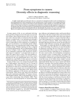 From symptoms to causes: Diversity effects in diagnostic reasoning
