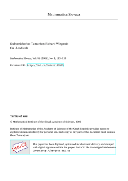 On $ A $-radicals