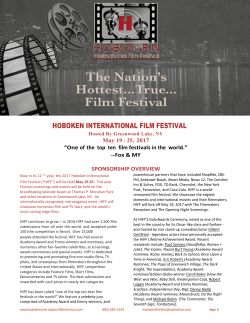 Become a Sponsor - Hoboken International Film Festival
