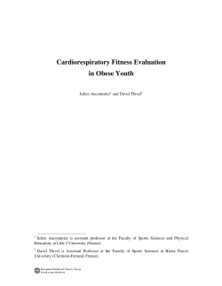 Cardiorespiratory Fitness Evaluation in Obese Youth