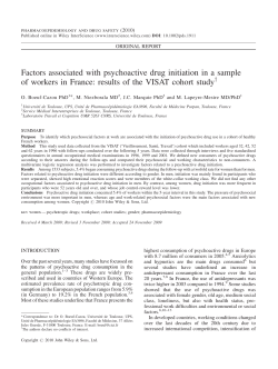 Factors associated with psychoactive drug initiation in a