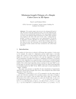 Minimum-Length Polygon of a Simple Cube