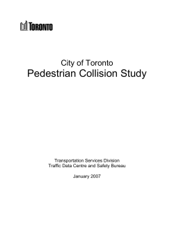 Pedestrian Collision Study