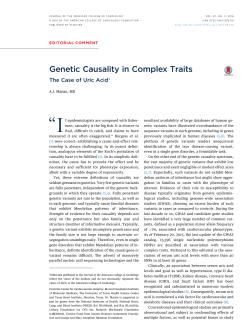 Genetic Causality in Complex Traits