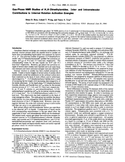 Gas-phase NMR studies of N, N-dimethylamides. Inter