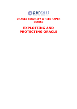 exploiting and protecting oracle