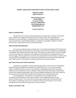 README Documentation Liquefaction Susceptibility