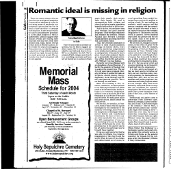 Romantic ideal is nissing in religion