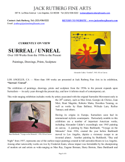 exhibition description - Jack Rutberg Fine Arts