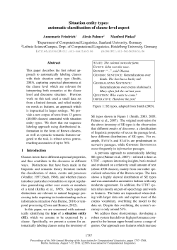 automatic classification of clause-level aspect