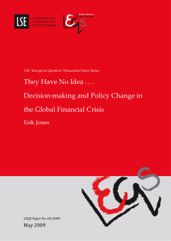 They Have No Idea . . . Decision-making and Policy Change in