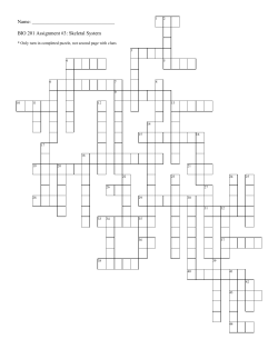 BIO 201 Assignment #3: Skeletal System