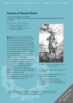 Novels of Daniel Defoe