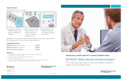 MiOXSYS&trade; Male Infertility Oxidative System