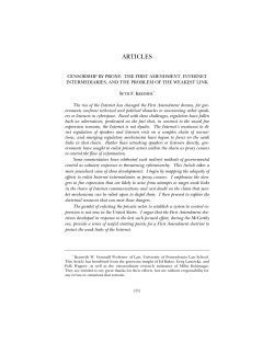 Censorship by Proxy - Penn Law