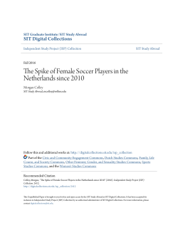 The Spike of Female Soccer Players in the Netherlands since 2010