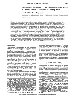 Stabilization of Carbanions. 1. Origin of the Increased Acidity of