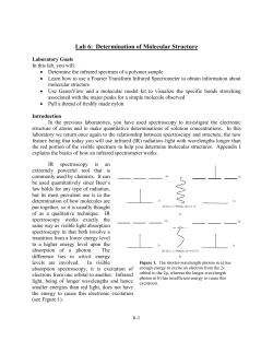 Lab 6: Determination of Molecular Structure