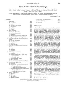Cross-Reactive Chemical Sensor Arrays