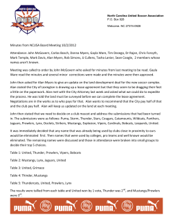 Minutes from NCUSA Board Meeting 10/2/2012 Attendance: John