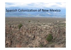 Spanish Colonization of New Mexico