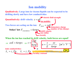 Ion mobility
