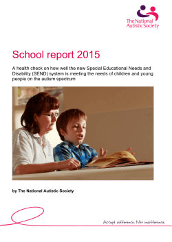 School report 2015 - The National Autistic Society