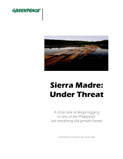 Sierra Madre Under Threat