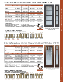 Divided Lite Entry Doors &bull; 6`8&rdquo; Tall