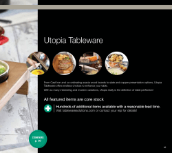 Utopia tableware - Tableware Solutions