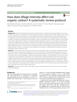How does tillage intensity affect soil organic carbon? A systematic
