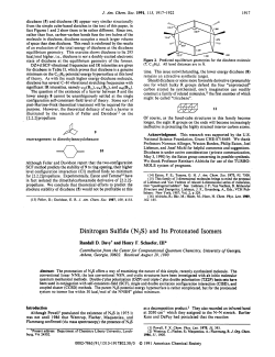 Dinitrogen Sulfide ( N2S) and Its Protonated