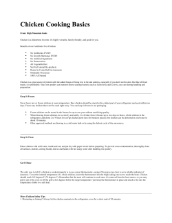 Chicken Cooking Basics - highmountainfoods.com