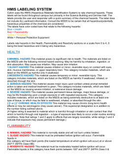 HMIS LABELING SYSTEM