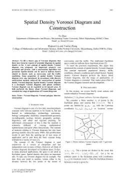 Spatial Density Voronoi Diagram and Construction