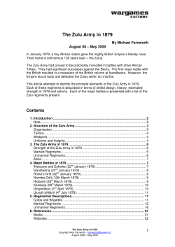 The Zulu Army in 1879