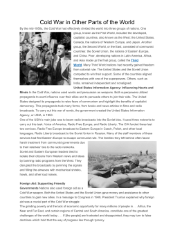 Cold War in Other Parts of the World