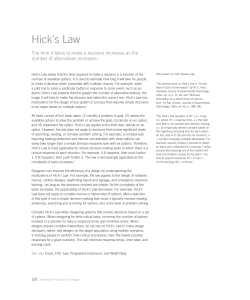 Hick`s Law - Jed Brubaker