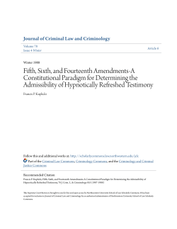 Fifth, Sixth, and Fourteenth Amendments