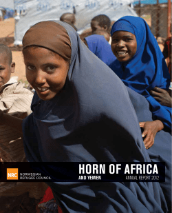 NRC Horn of Africa Annual Report 2012