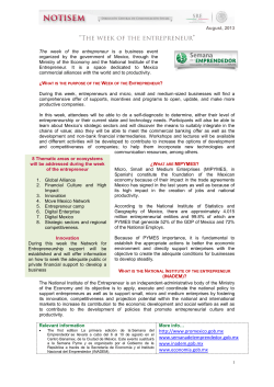 http://www.promexico.gob.mx www.semanadelemprendedor.gob.mx