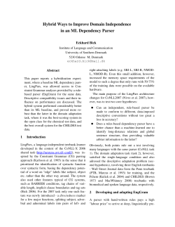 Hybrid Ways to Improve Domain Independence in an ML