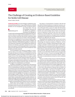 The Challenge of Creating an Evidence