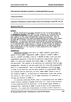 Semi-conservative transcription in particles of a